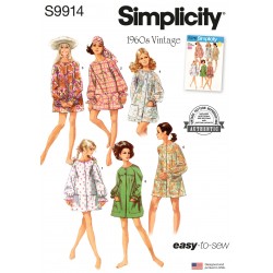 Vintage 1960érne kjole Simplicity snitmønster S9914 A