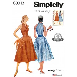 Vintage 1950érne kjole Simplicity snitmønster S9913