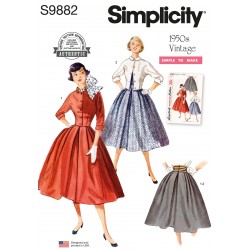 Vintage 1950érne nederdel og kort jakke Simplicity snitmønster S9882