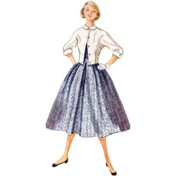Vintage 1950érne nederdel og kort jakke Simplicity snitmønster S9882
