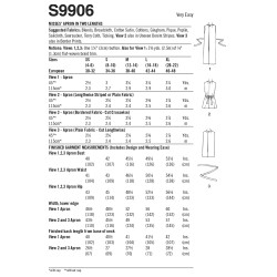 Vintage 1960ér forklæde Simplicity snitmønster 9906