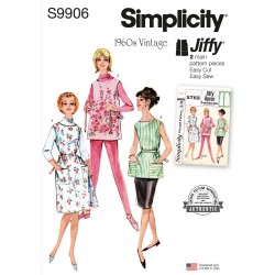 Vintage 1960ér forklæde Simplicity snitmønster 9906