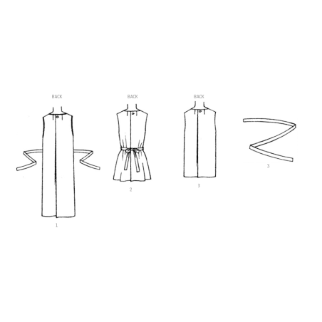 Vintage 1960ér forklæde Simplicity snitmønster 9906