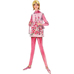 Vintage 1960ér forklæde Simplicity snitmønster 9906