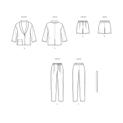 Jakke shorts og bukser New look snitmønster easy  N6780