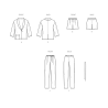 Jakke shorts og bukser New look snitmønster easy  N6780