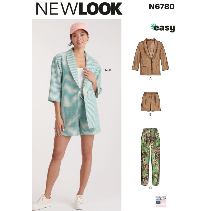 Jakke shorts og bukser New look snitmønster easy  N6780