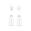 Top m/snøre og bukser New look snitmønster easy N6779