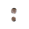4-huls knap Brun/hvid/beige