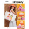 Hat og shopper Simplicity snitmønster 9937 A