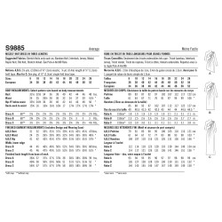 Kjole m/et ærme og åben side også plusmode  Simplicity snitmønster 9885