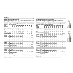 Kjole i baner  plusmode  Simplicity snitmønster 9887