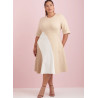 Kjole i baner  plusmode  Simplicity snitmønster 9887