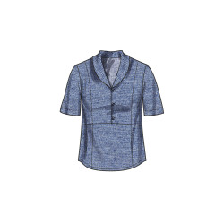 Sommer skjorte/bluse  plusmode Simplicity snitmønster 9890