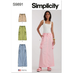Nederdel Simplicity snitmønster 9891