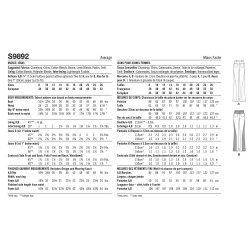 Bukser m/kort talje også plusmode Simplicity snitmønster 9892
