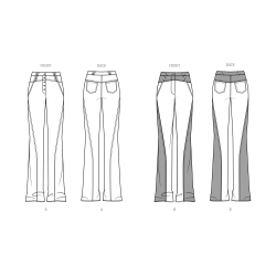 Bukser m/kort talje også plusmode Simplicity snitmønster 9892