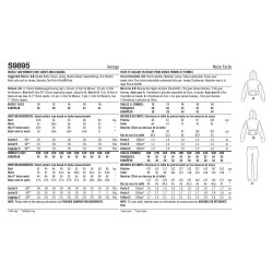 Leggings og kort jakke også plusmode Simplicit snitmønster 9895