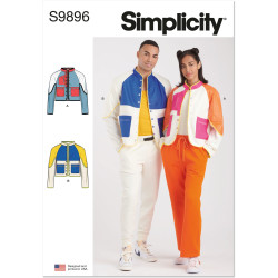 Unisex jakke  ham/hende Simplicity snitmønster 9896 A