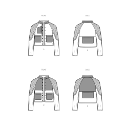 Unisex jakke  ham/hende Simplicity snitmønster 9896 A