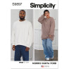 Unisex sweatshirt ham/hende Simplicity snitmønster 9897 A