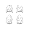 Unisex sweatshirt ham/hende Simplicity snitmønster 9897 A