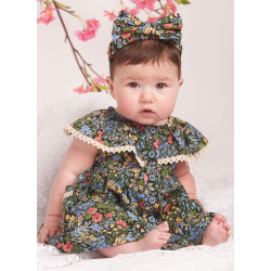 Baby kjole m/hårbånd Simplicity snitmønster 9898 A