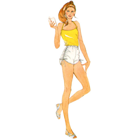 1980ér vintage shorts Simplicity snitmønster 9977 A