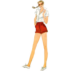 1980ér vintage shorts Simplicity snitmønster 9977 A