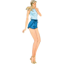 1980ér vintage shorts Simplicity snitmønster 9977 A