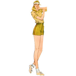 1980ér vintage shorts Simplicity snitmønster 9977 A