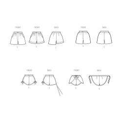 1980ér vintage shorts Simplicity snitmønster 9977 A