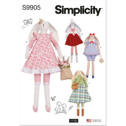 Slaske kanin  m/tøj Simplicity snitmønster 9905 OS