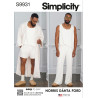 Herretøj badekåbe og shorts Simplicity snitmønster 9931 A