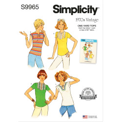 1970´vintage bluse Simplicity snitmønster9965 A
