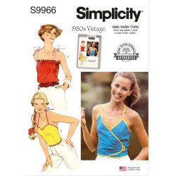 1980´vintage Top Simplicity snitmønster 9966 A