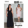 Kjole og jumpsuit  m/åben ryg  Simplicity snitmønster 9945