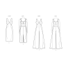 Kjole og jumpsuit  m/åben ryg  Simplicity snitmønster 9945