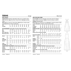 Kjole m/åben ryg  Simplicity snitmønster 9946