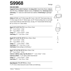Hjerte taske Simplicity snitmønster 9968 Os