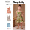 Pige tøj Simplicity snitmønster 9962 A easy