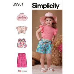 Pige tøj Simplicity snitmønster 9961