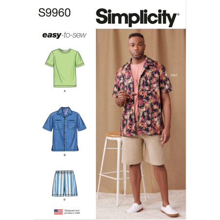 Herre tøj Simplicity snitmønster 9960