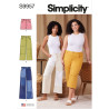 Shorts og lange bukser m/vide ben Simplicity snitmønster 9957