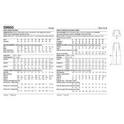 Shorts og lange bukser m/vide ben Simplicity snitmønster 9955