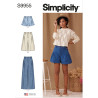 Shorts og lange bukser m/vide ben Simplicity snitmønster 9955