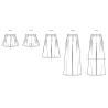 Shorts og lange bukser m/vide ben Simplicity snitmønster 9955