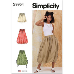 Ballon nederdel Simplicity snitmønster 9954