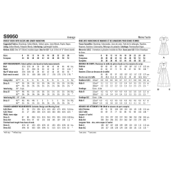 Kjole m/åben skulder Simplicity snitmønster 9950