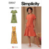 Kjole m/slå-om-effekt Simplicity snitmønster easy 9947